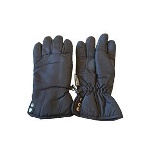 Thinsulate plain black gloves, size medium/large